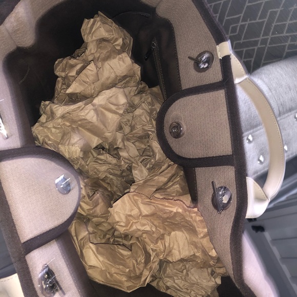 ***SOLD*** CHANEL Beige Canvas Deauville Large Tote Bag - Picture 11 of 16